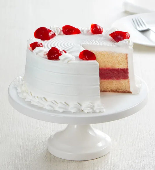 6" Short Strawberry Cake